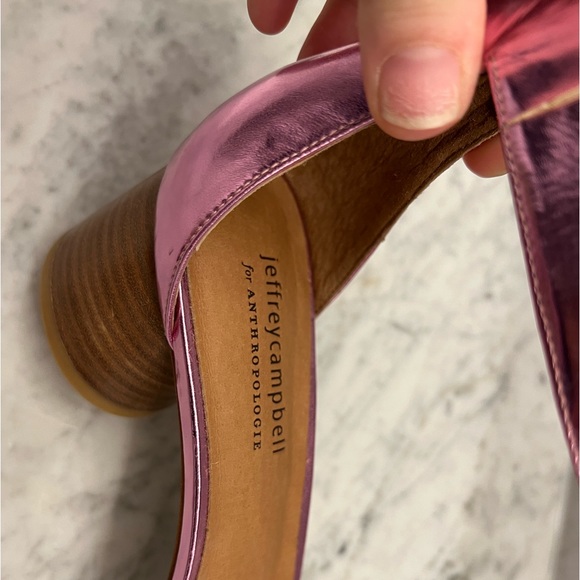 Jeffrey Campbell metallic pink heels. Size 7.5 - Picture 4 of 5
